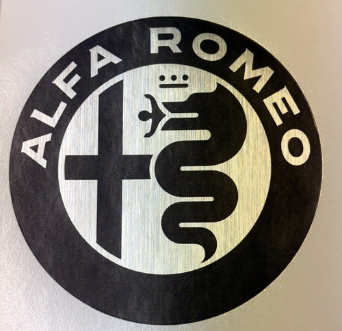 Custom Brushed Aluminum Decals