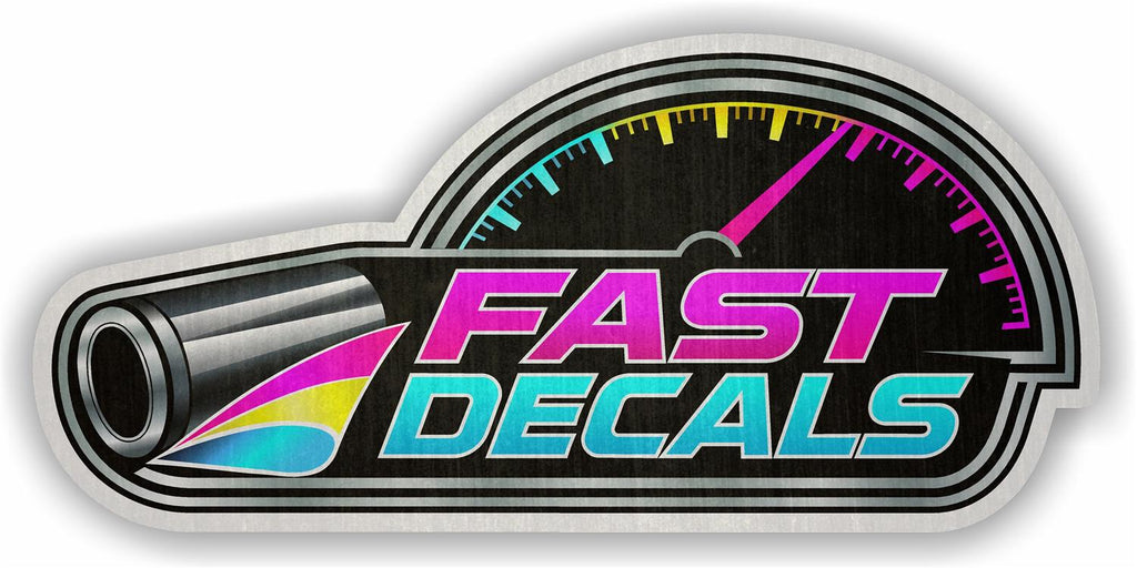 Custom Brushed Aluminum Decals