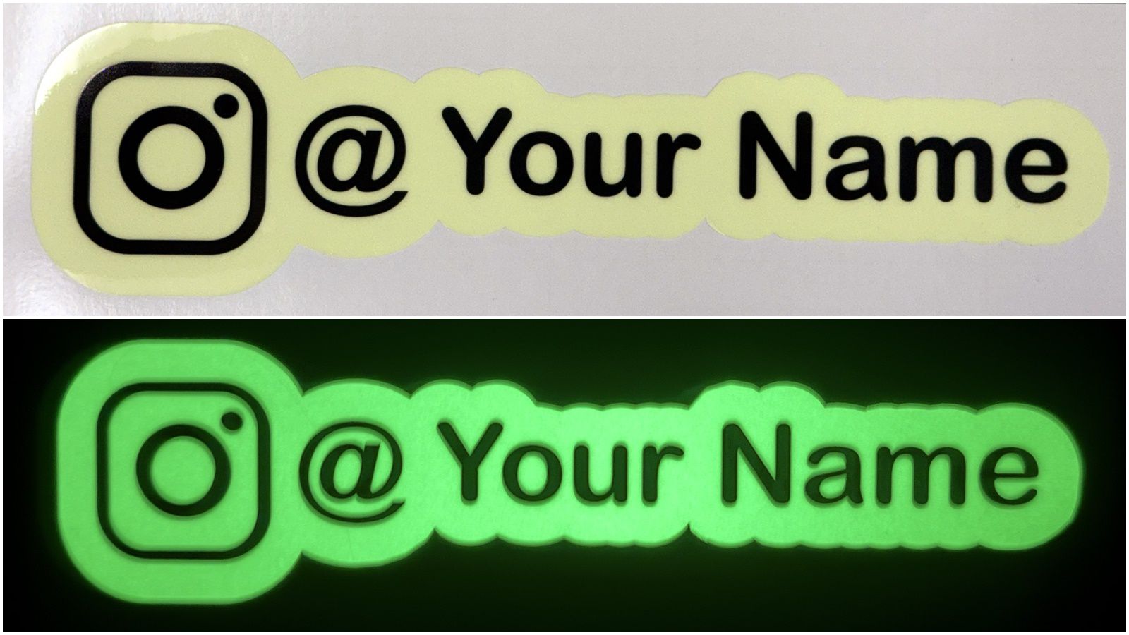 Custom Glow In The Dark Decals